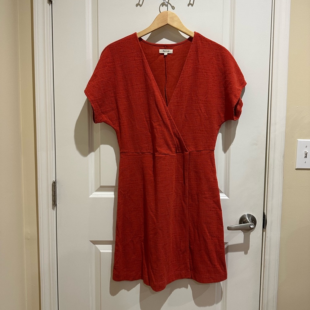 Madewell Red Wrap Dress